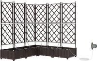 vidaXL Plantenbak Bruin 120 x 120 x 126 cm PP