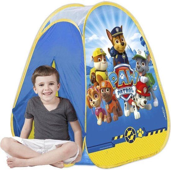 Paw Patrol Pop Up Speeltent - 75 x 75 x 90 cm - Geel