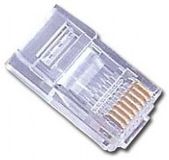 Gembird PLUG3UP6/5 kabel-connector RJ-45 Transparant