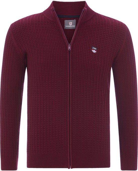 Jan Vanderstorm herren Vest - 72/74 - donkerrood - Plus Size
