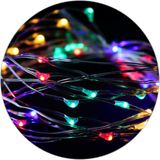 WatioWave 5 m mini LED Fairy Lights met RGB Afstandsbediening, 3 x AA