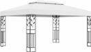 vidaXL Prieel met dubbel dak 3x4 m wit