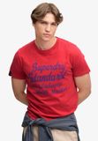 Superdry Vintage Script T-shirt Heren M Soda Pop Red