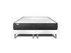Ensemble 2x80x200 matelas mémoire de forme sommier blanc
