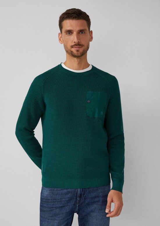 s.Oliver Strickpullover olijfgroen 3XL