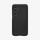 Spigen Tough Armor Hoesje Convient aux Samsung Galaxy S24 FE - Back Cover avec Kickstand Noir
