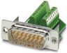 Phoenix Contact VS-15-ST-DSUB/16-MPT-0,5 kabel-connector D-SUB 15 Groen, Zilver
