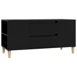 VidaXL TV-meubel 102x44,5x50 cm bewerkt hout zwart