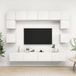 Maison Exclusive - Meuble TV 8 pièces Bois d'ingénierie Blanc