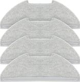 Merkloos / Sans marque Eureka 4 Stuks Vervangende Dweilpads - voor Eureka E10s Robotstofzuiger - Wasbare Herbruikbare Dweilpad Vervangende Accessoires