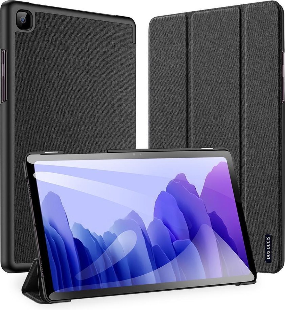 Dux Ducis Domo Bookcase Samsung Galaxy Tab A7 tablethoes - Zwart