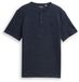 Tom Tailor T-shirt Henley en mélange - Taille M - blanc marine inject stripe
