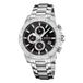 Festina F20704/6 Heren Horloge - Chronograaf - Mineraalglas - Roestvrijstaal/Leer - Zilverkleurig - Quartz - Gesp - 10 ATM