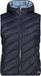 CMP Mouwloos damesjack met capuchon, Polyester, Zwartblauw, XL
