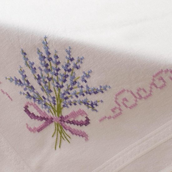Vervaco Tafelkleed kit Lavendel