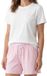 Mey Dames pyjama Solid Love roze/wit XXL