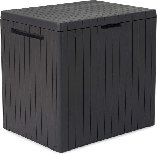 Keter City Box 113 L - Opbergbox - Antraciet - 57.8x44x54.8 cm