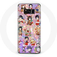 Maniacase Hoesje voor Samsung Galaxy S8 Demon slayer vrolijk kerstcadeau poster