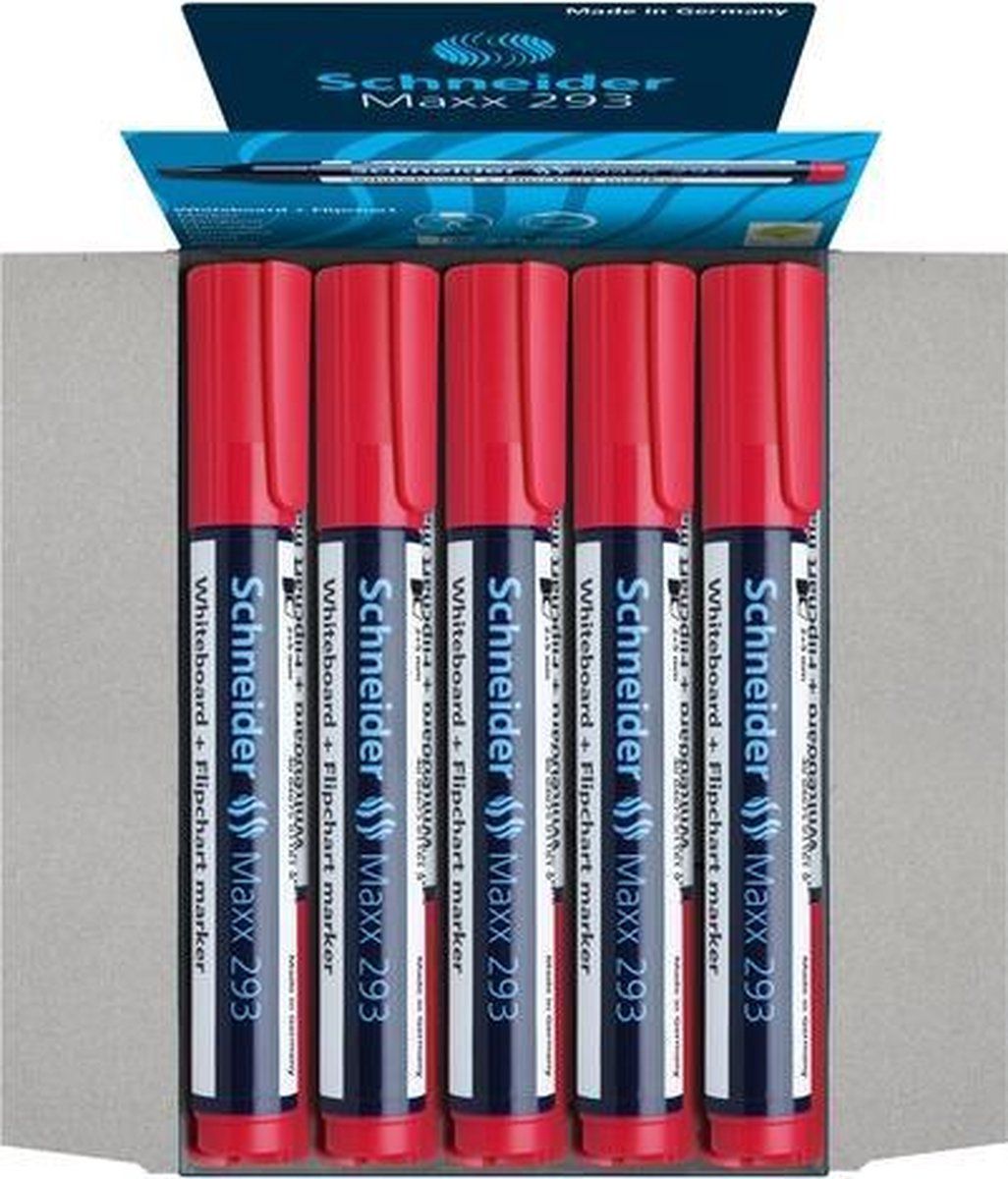 Schneider Maxx 293 boardmarker - rood - set á 10