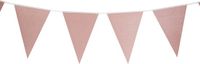 Merkloos / Sans marque Koopman International Party verjaardag Vlaggenlijn - glitters - papier - rose goud - 6 m - 25 punt vlaggetjes