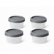 Crofton Vershouddoos Rond Grijs 0,5 Liter 4 stuks