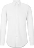 Hugo Boss BOSS Hank slim fit smoking overhemd - popeline - wit - Strijkvriendelijk - Boordmaat: 38