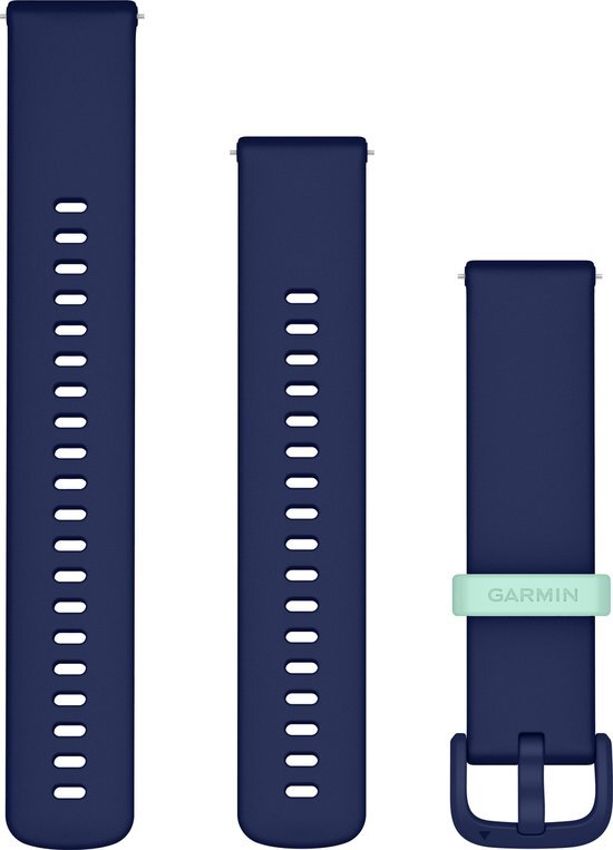Garmin Quick release - Horlogeband - Siliconen - 20 mm - Navy - Geschikt voor Vivoactive 5
