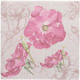 Papstar 50 Servetten ROYAL Collection 1/4 vouw 40 cm x 40 cm paars Blossom