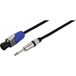 Monacor Câble de haut-parleur [1x fiche haut-parleur - 1x prise jack 6,3 mm (mono)] 2 x 1,5 mm² 15 m Noir