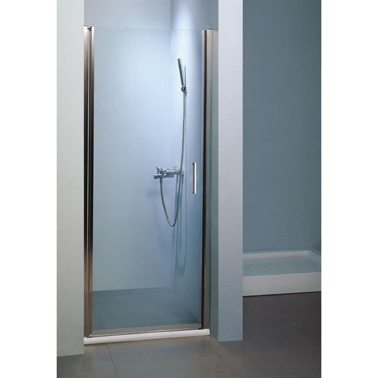 Sanilux Davos Nisdeur Klapdeur met Profiel 90x200 cm 6mm Veiligheidsglas