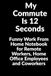 My Commute Is 12 Seconds: Funny Work From Home Notebook for Remote Workers, Home Office Employees and Coworkers