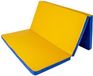 Gamma Tapis d'entraînement, matelas, tapis de gymnastique, tapis de gymnastique, 150x100x5 cm, triple, bleu/jaune