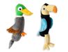 Karlie Dobby Jouets pour chien Peluche Oiseau Gris M