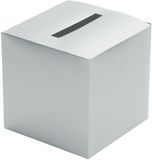Chaks Enveloppendoos - zilver - bruiloft - papier - 23 x 23 cm - envelop cadeau doos