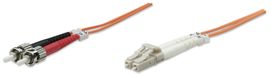 Intellinet Fiber Optic Patch Cable - 2m - LC/ST - 50/125µm - Orange