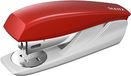 Leitz NeXXt kleine bureaunietmachine, voor 25 vellen, met laadtechniek en navulindicator, incl. nietjes, rood, 55010025