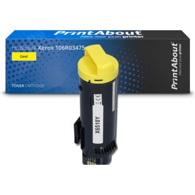 PrintAbout Huismerk Xerox 106R03475 Toner Geel