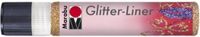 Merkloos Marabu Glitter liner 25 ML - Rood goud