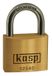 Kasp K12530 Hangslot 30 mm Verschillend sluitend Goud-geel Sleutelslot