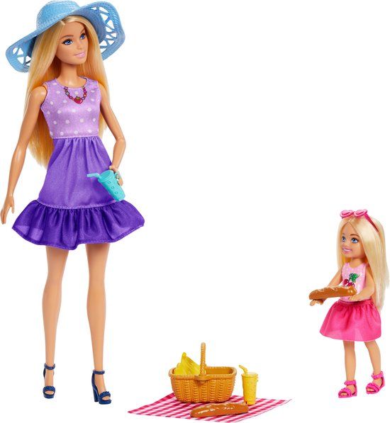 Hot Barbie Malibu Picknickset met Chelsea - Modepop