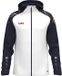 Jako Sonic Jas Met Kap Heren - Wit / Marine / Rood | Maat: L