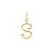 Lucardi Dames Stainless steel goldplated letterhanger - S - Goudkleurig