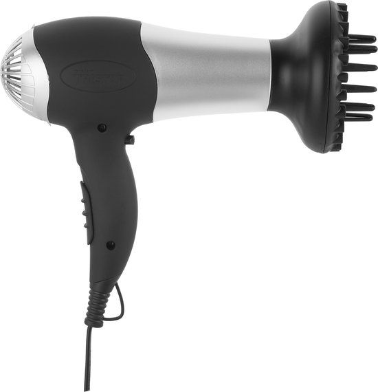 Tristar HD-2322 - Föhn - 2000W - 2 Snelheden - 3 Temperaturen - Zwart/Metallic
