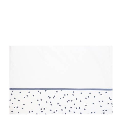 Briljant Baby ledikantlaken spots stone green 100x150cm
