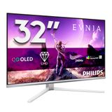 Philips Evnia 8000 32M2N8900/00 31.5" 4K Ultra HD QDOLED Gaming Monitor - White