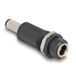 Delock Adaptateur femelle DC 5,5 x 2,5 mm vers mâle DC 5,5 x 2,1 mm Noir