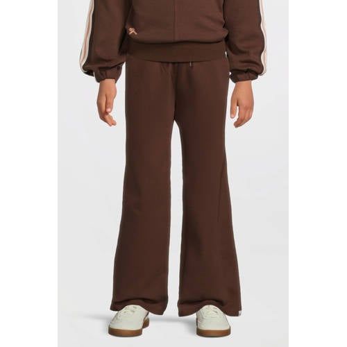 Me & My Monkey broek met streep donkerbruin