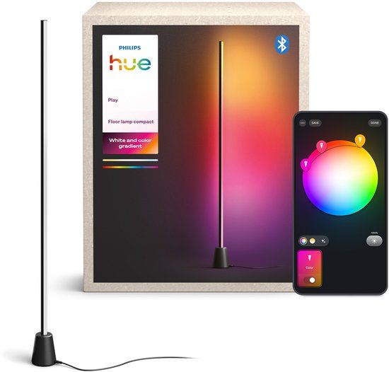 Philips Hue Play LED vloerlamp - 122 cm - Zwart