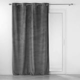 DOUCEUR D'INTERIEUR Decoratief fluwelen gordijn VELOURIANE, 140 x 260 cm, grijs