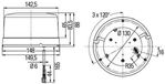Hella K-LED Blizzard 12-24V Amber Flitslamp